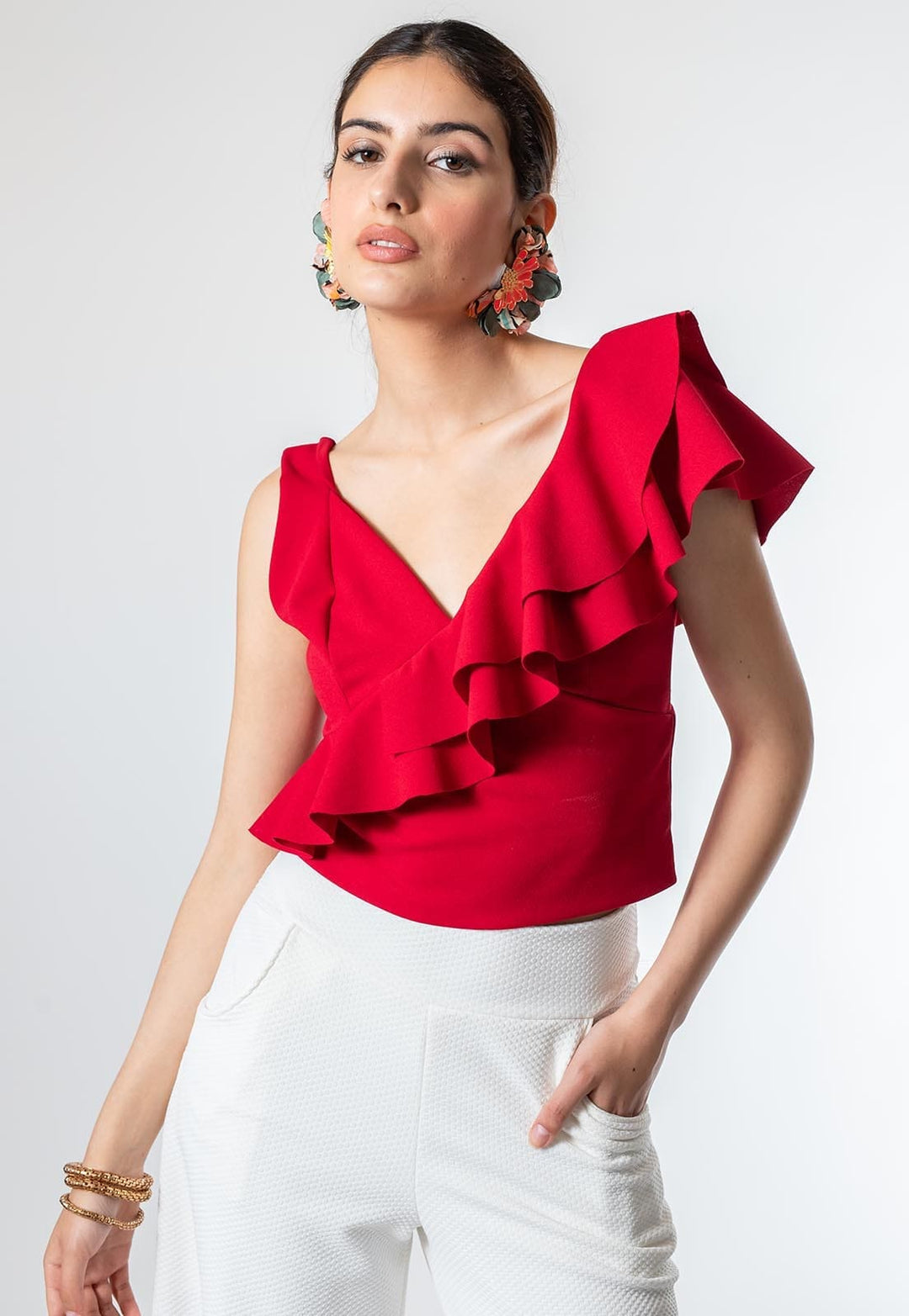 Crop Top Julianna Red Natalia Seguel