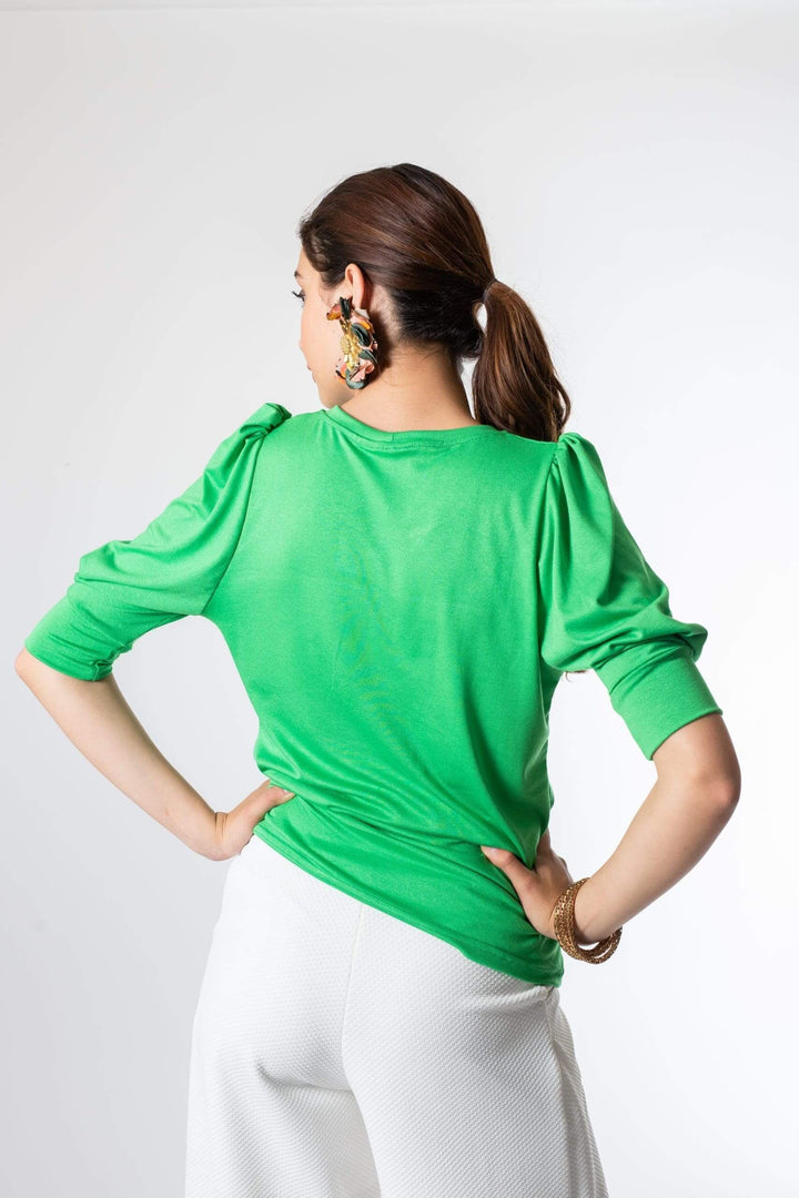 Green Katy T-shirt by Natalia Seguel