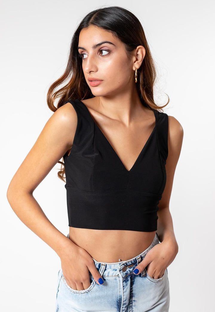 Crop Top Vera Black Natalia Seguel