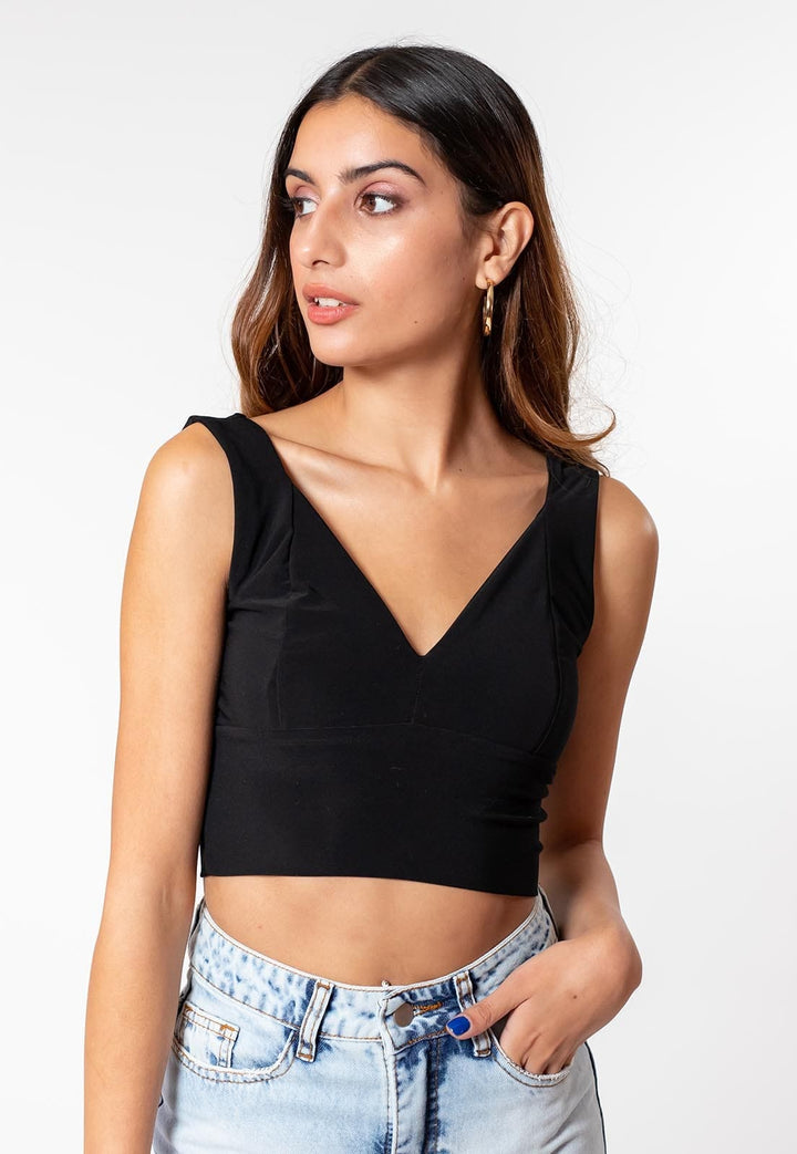 Crop Top Vera Black Natalia Seguel