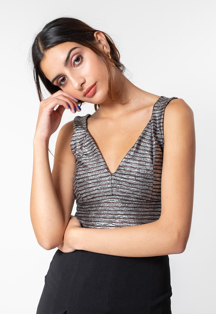 Crop Top Vera Silver Natalia Seguel