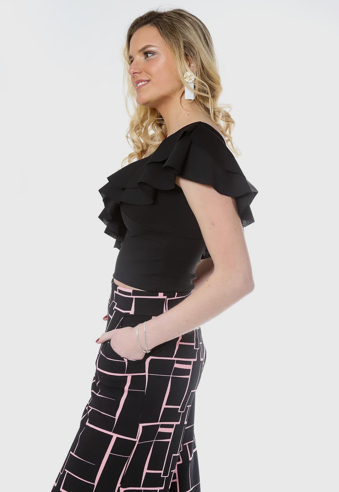 Crop Top Julianna Black Natalia Seguel