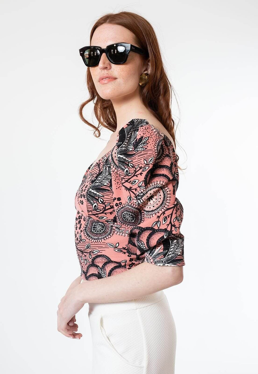 Margaret Mandalas Pink T-shirt by Natalia Seguel