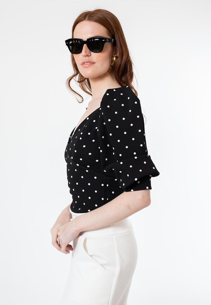 Margaret Black Polka Dot T-shirt Natalia Seguel