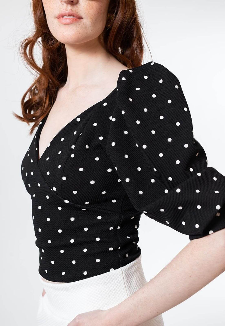 Margaret Black Polka Dot T-shirt Natalia Seguel