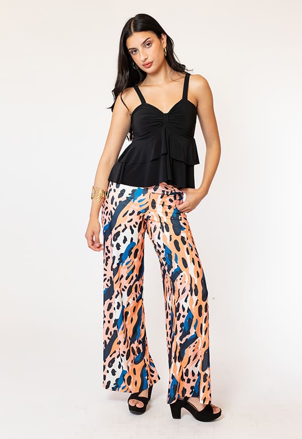 Palazzo Animal Print Colores Natalia Seguel