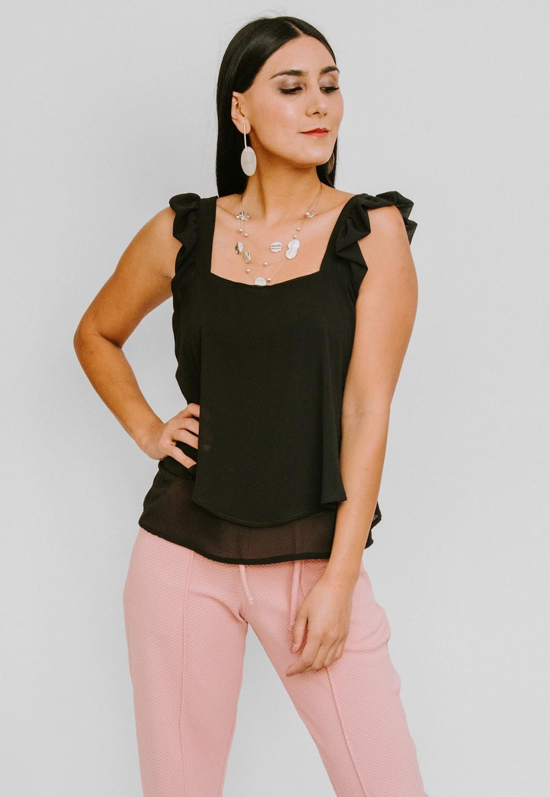 Blusa Noah Negro Natalia Seguel