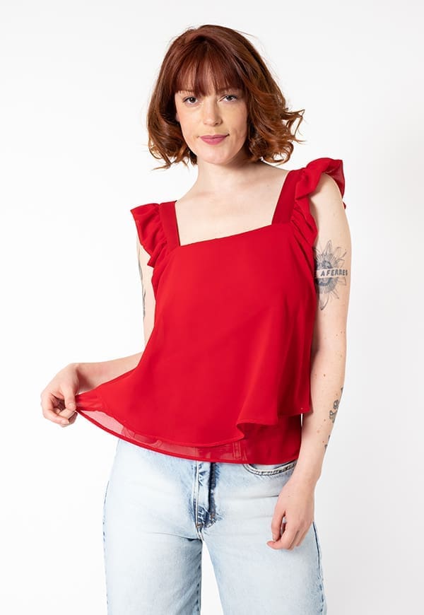 Blusa Noah Rojo Natalia Seguel