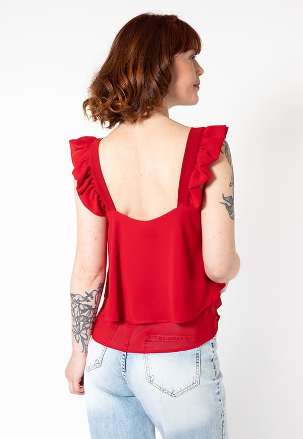 Blusa Noah Rojo Natalia Seguel