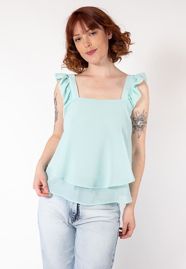 Blusa Noah Verde Agua Natalia Seguel