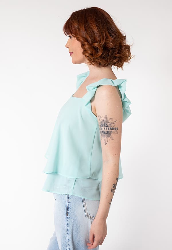 Blusa Noah Verde Agua Natalia Seguel