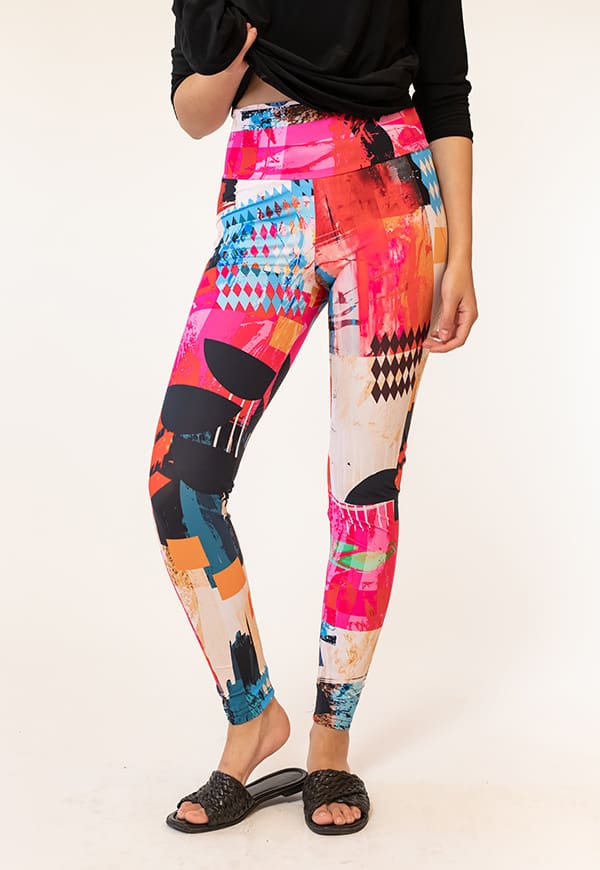 Natalia Seguel Fuchsia Spots Leggings