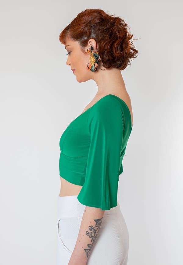 Crop Top Magdalena Green Apple Natalia Seguel