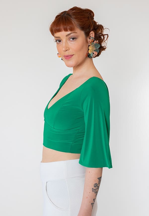 Crop Top Magdalena Green Apple Natalia Seguel