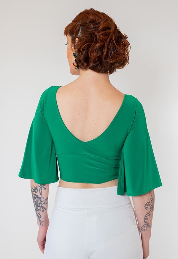 Crop Top Magdalena Green Apple Natalia Seguel