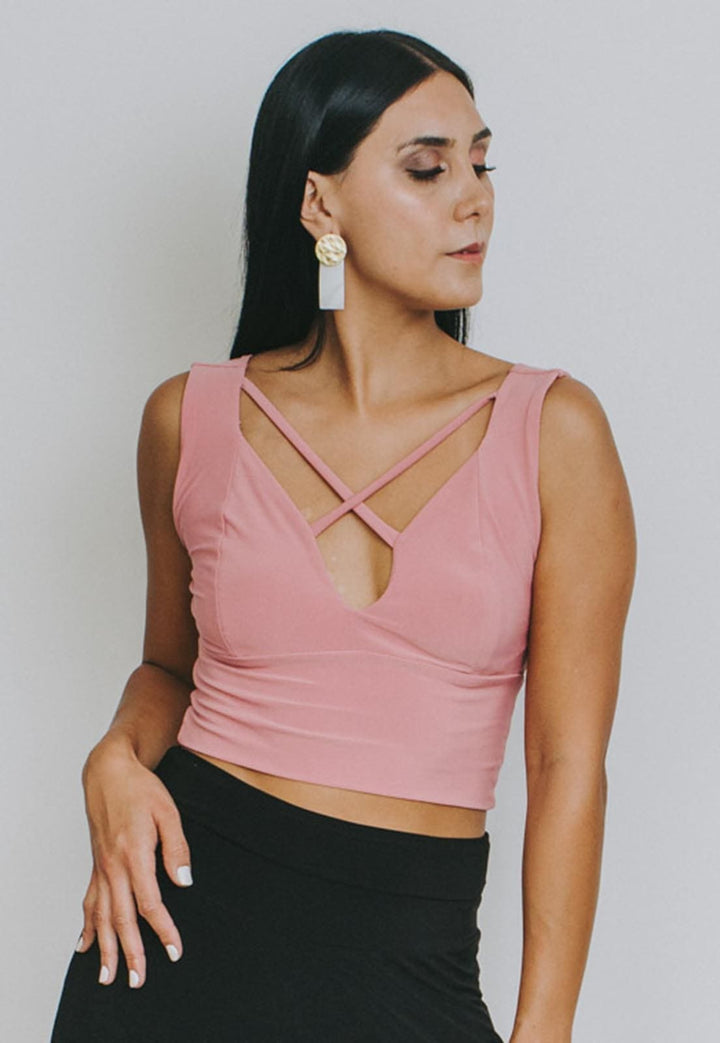 Crop Top Vera Cruz Rosewood Natalia Seguel