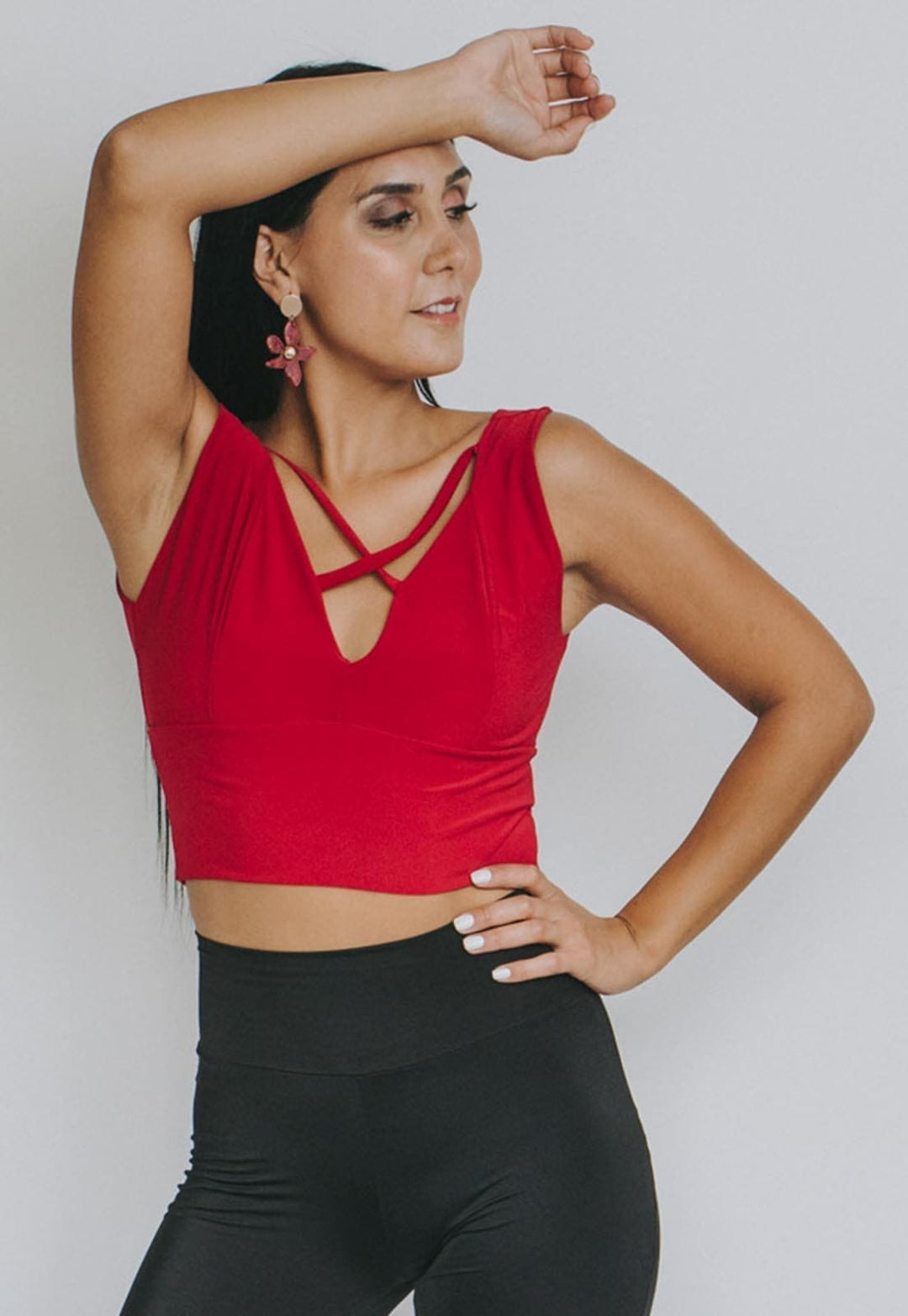 Crop Top Vera Cruz Red Natalia Seguel