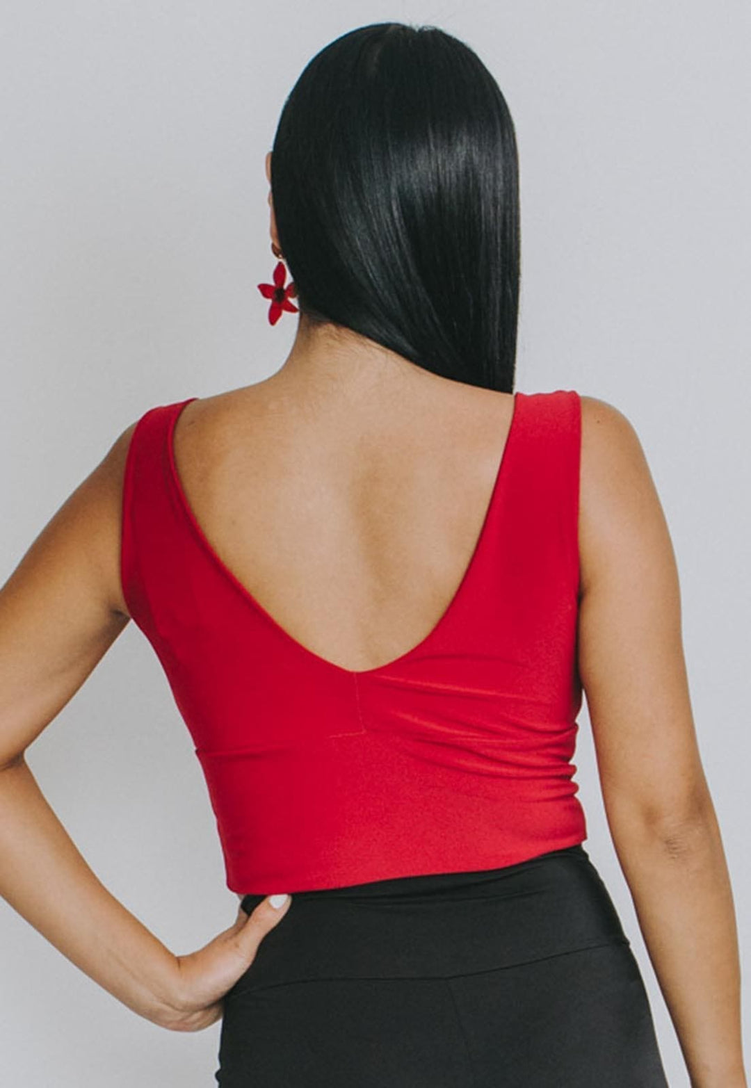 Crop Top Vera Cruz Red Natalia Seguel