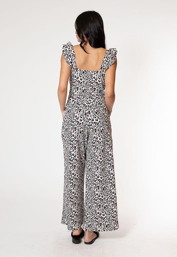 Mercedes Animal Print Pink Jumpsuit Natalia Seguel