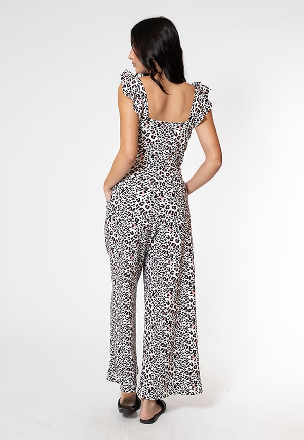 Mercedes Animal Print Pink Jumpsuit Natalia Seguel