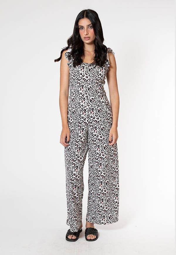 Mercedes Animal Print Pink Jumpsuit Natalia Seguel