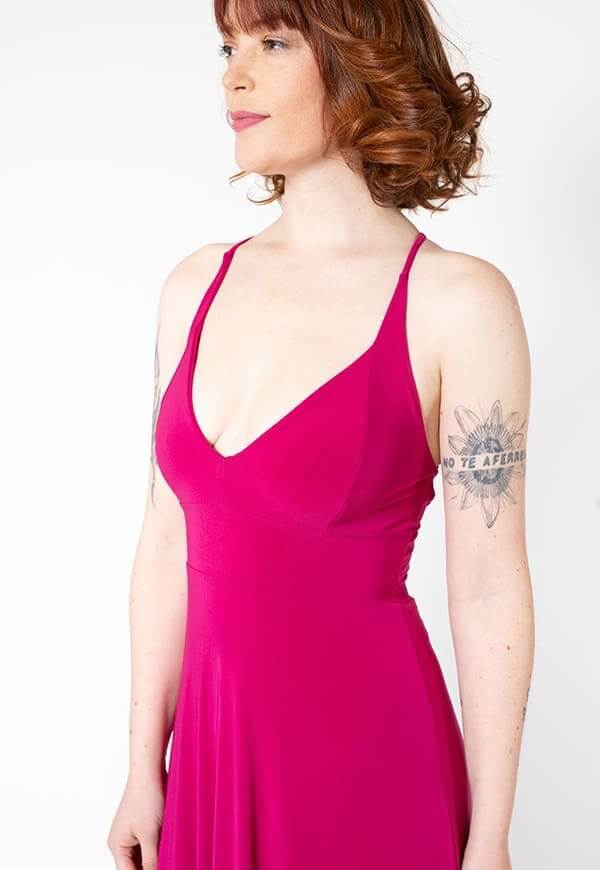 Vestido Zara Fucsia Natalia Seguel