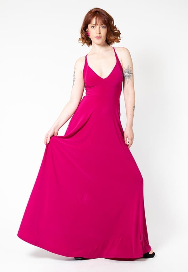 Vestido Zara Fucsia Natalia Seguel