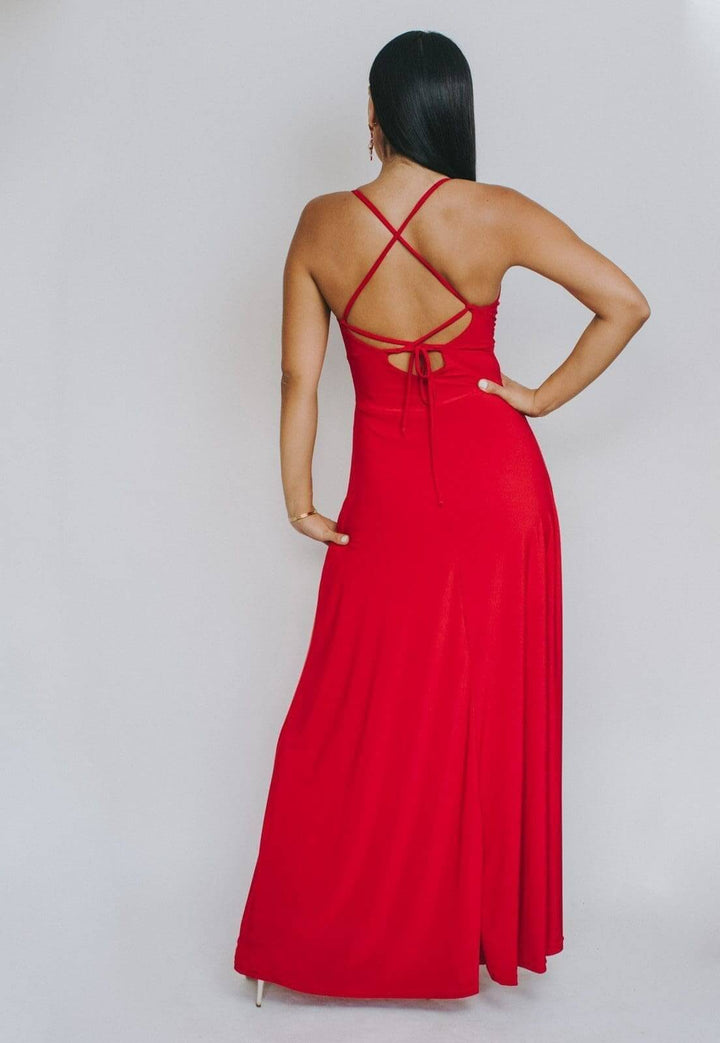 Vestido Zara Rojo Natalia Seguel